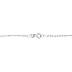 10K White Gold 1/10 Cttw Diamond Pendant Necklace - Miracle Set Round-Cut Diamond, 18" Chain, Various Shapes