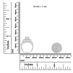 14KT White Gold Diamond Cocktail Ring - 1 1/2 Carat, H-I Color, SI2-I1 Clarity - Sable Gold