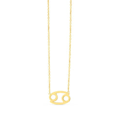 14K Yellow Gold Cancer Necklace - Sable Gold