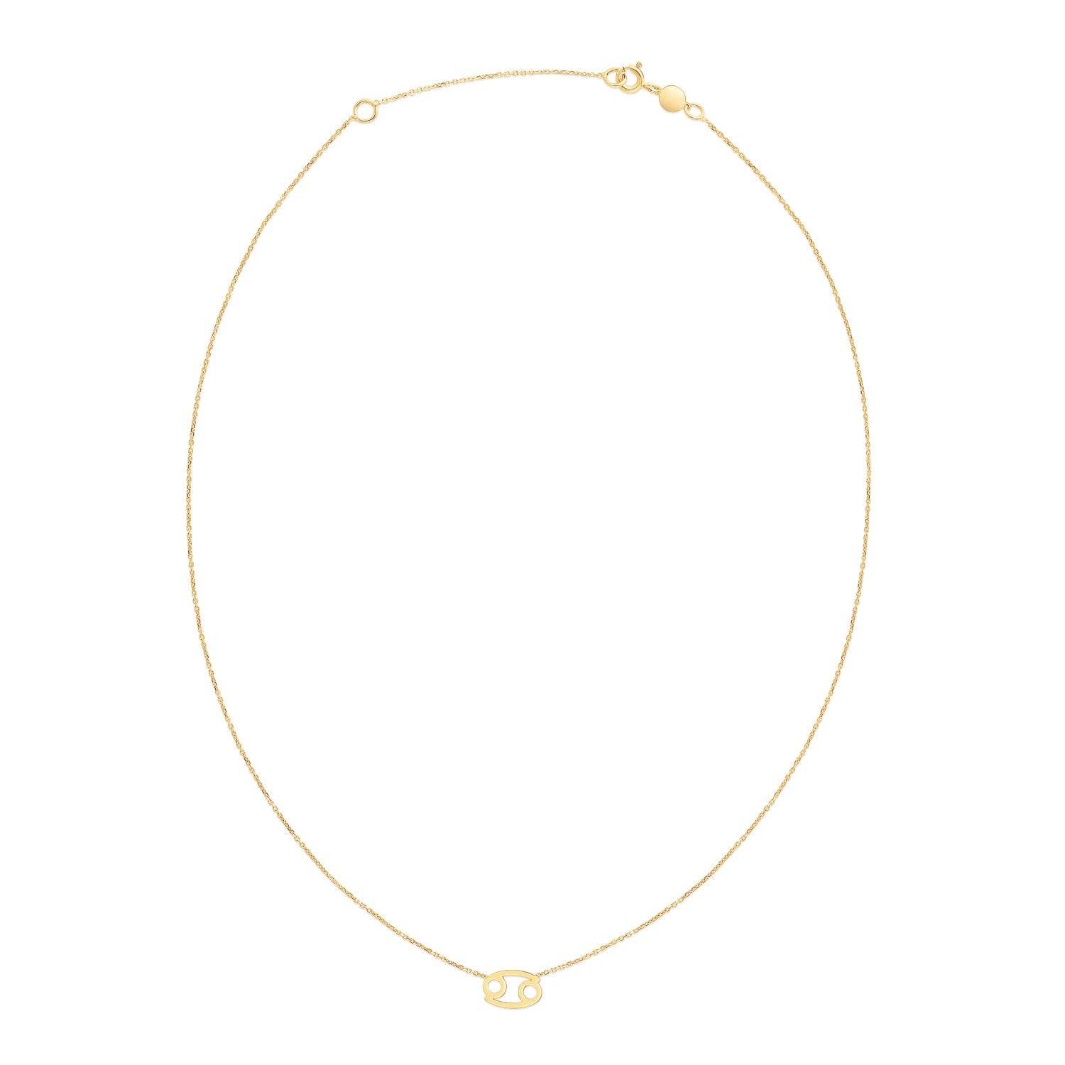 14K Yellow Gold Cancer Necklace - Sable Gold