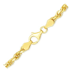 10k Yellow Gold Solid Diamond Cut Rope Chain (5.00 mm) - Sable Gold