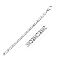 14k White Gold Solid Miami Cuban Chain (5.00 mm) - Sable Gold