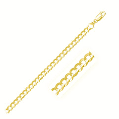 14k Yellow Gold Solid Curb Chain (5.70 mm) - Sable Gold