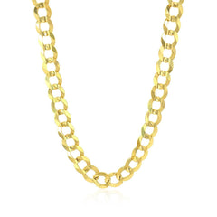 10k Yellow Gold Curb Chain (7.00 mm) - Sable Gold