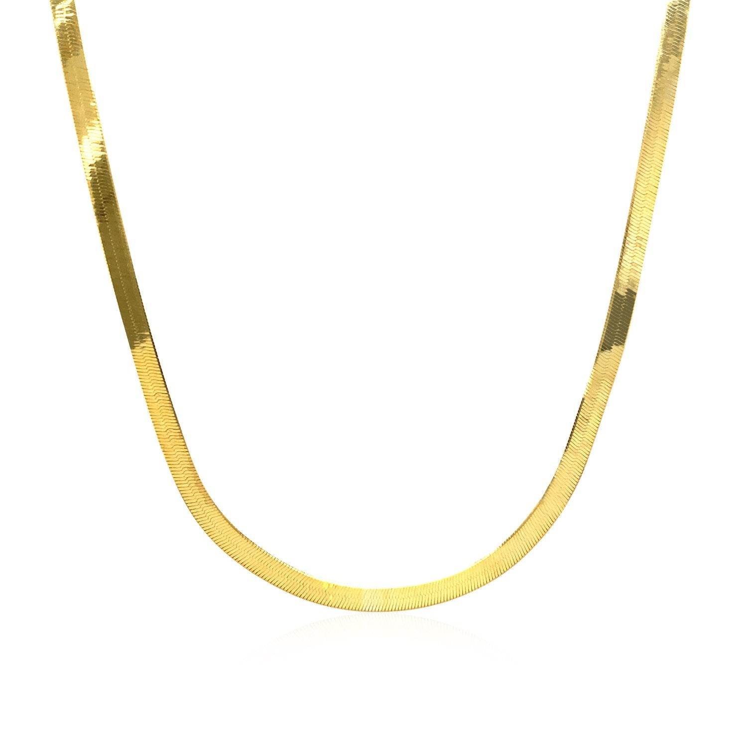 14k Yellow Gold Super Flex Herringbone Chain (2.80 mm) - Sable Gold