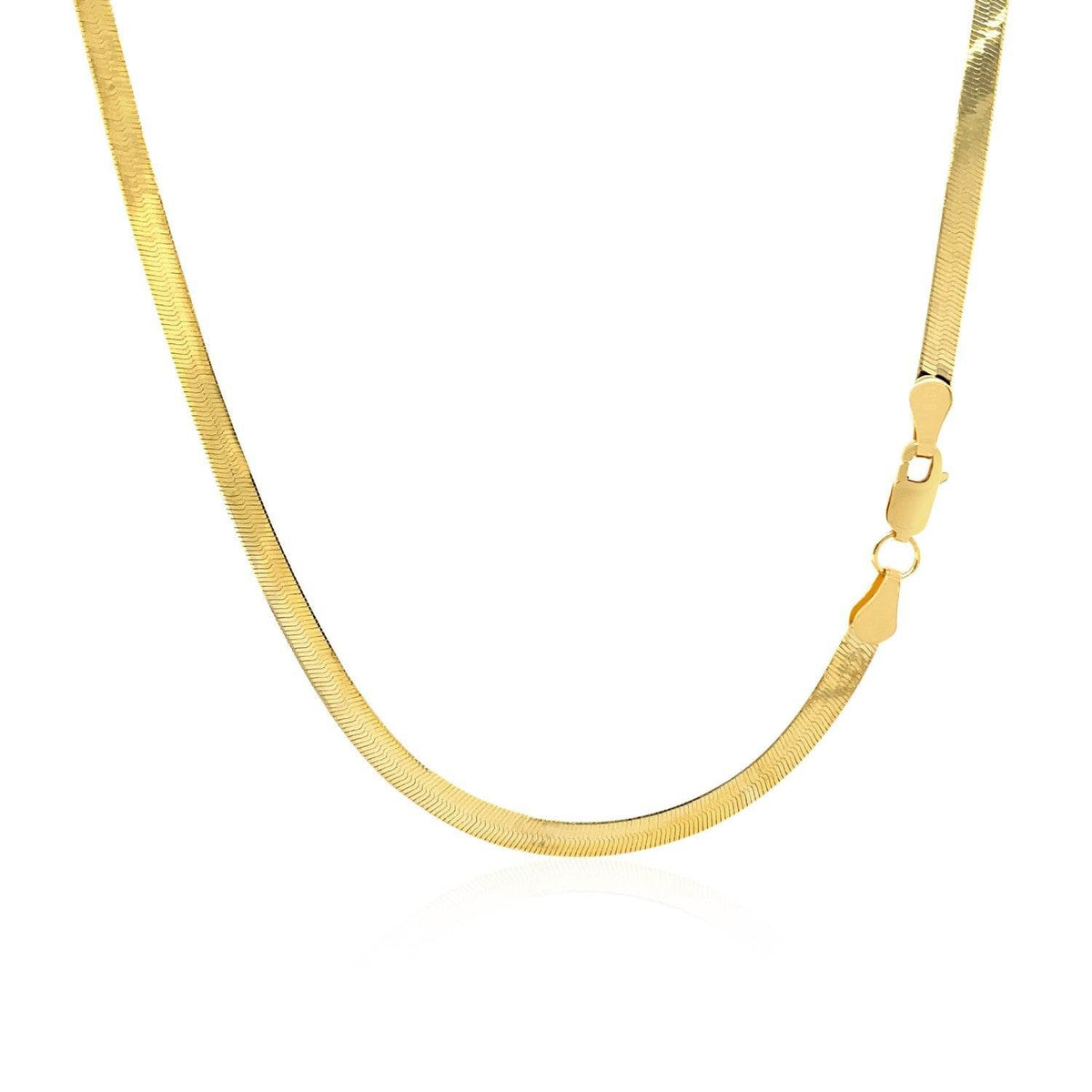 14k Yellow Gold Super Flex Herringbone Chain (2.80 mm) - Sable Gold