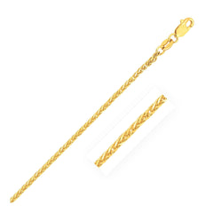 14k Yellow Gold Square Wheat Chain (1.80 mm) - Sable Gold