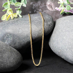 14k Yellow Gold Square Wheat Chain (1.80 mm) - Sable Gold