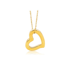 14k Yellow Gold Heart Pendant - Sable Gold