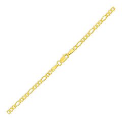 2.8mm 14k Yellow Gold Figaro Anklet - Sable Gold