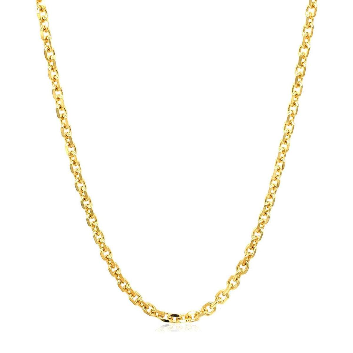 18k Yellow Gold Diamond Cut Cable Link Chain (2.60 mm) - Sable Gold