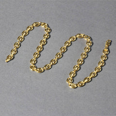 14k Yellow Gold Puffed Mariner Link Chain (6.80 mm) - Sable Gold