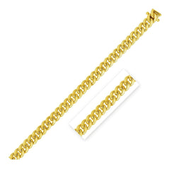 4.0mm 14k Yellow Gold Classic Solid Miami Cuban Chain - Sable Gold