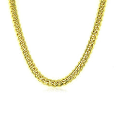 4.0mm 14k Yellow Gold Classic Solid Miami Cuban Chain - Sable Gold