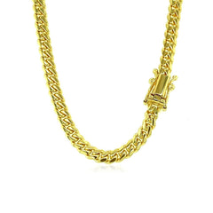 4.0mm 14k Yellow Gold Classic Solid Miami Cuban Chain - Sable Gold