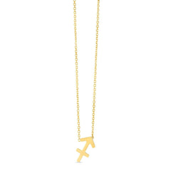 14K Yellow Gold Sagittarius Necklace - Sable Gold