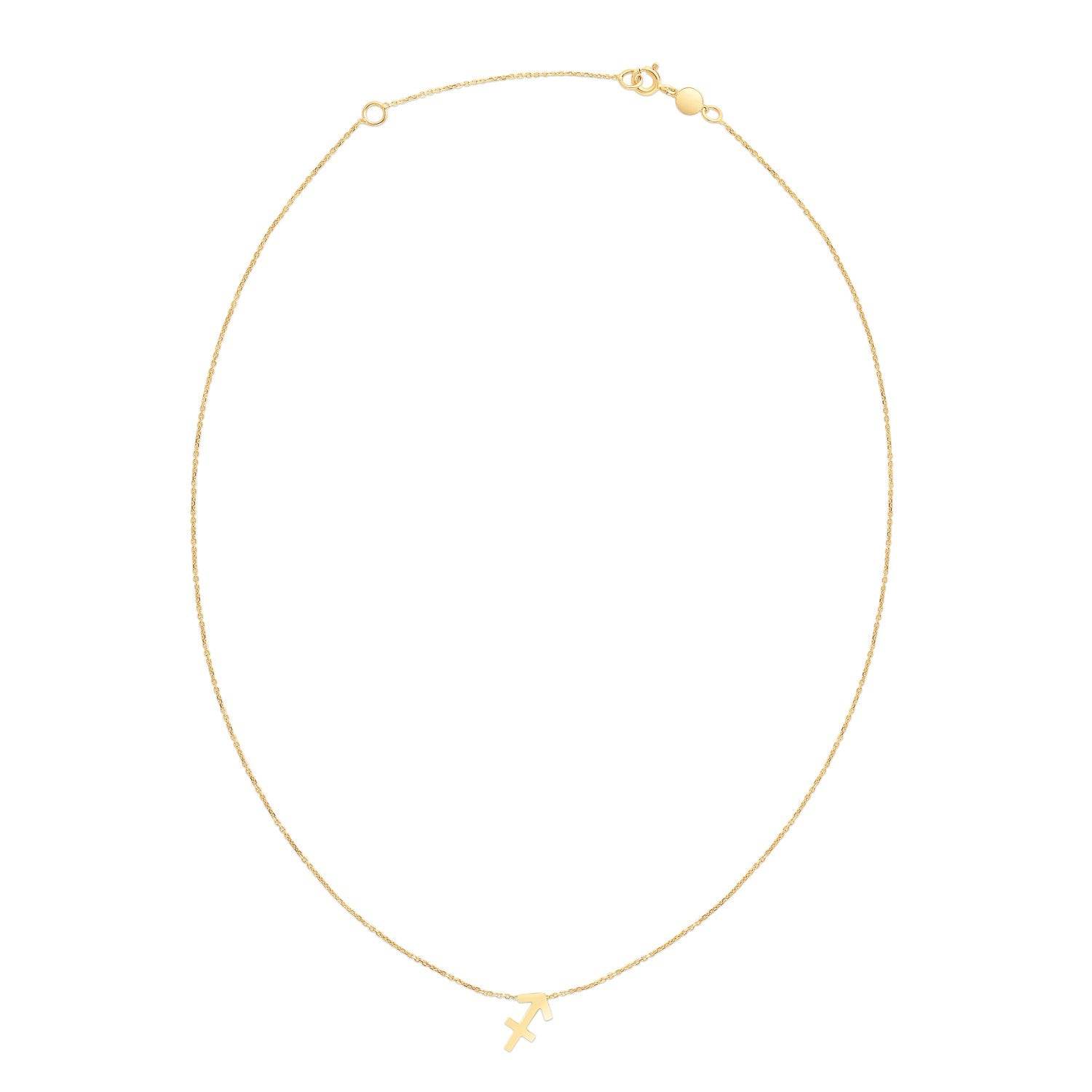 14K Yellow Gold Sagittarius Necklace - Sable Gold