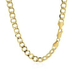 14k Yellow Gold Curb Chain (6.20 mm) - Sable Gold