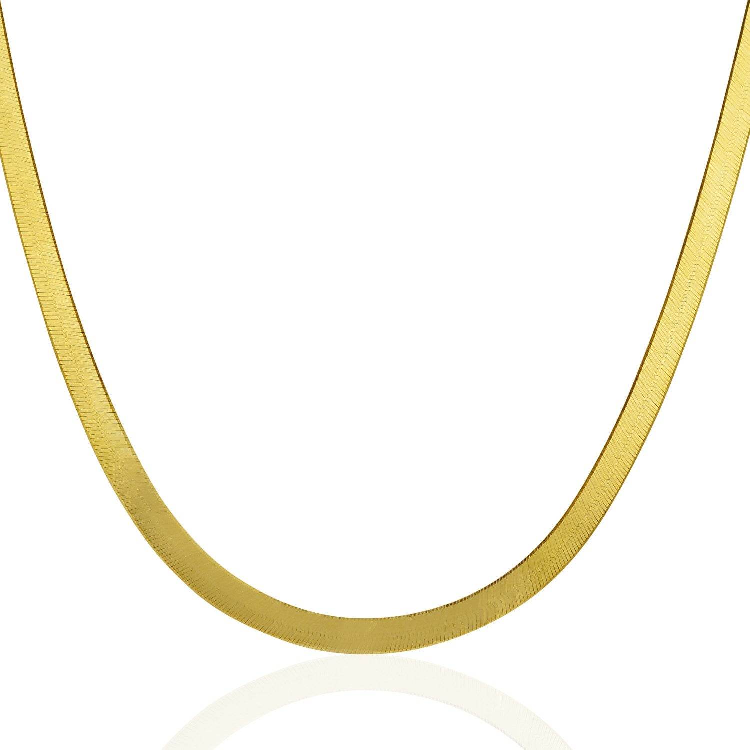 14k Yellow Gold Super Flex Herringbone Chain (4.60 mm) - Sable Gold