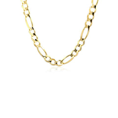 14k Yellow Gold Solid Figaro Chain (6.00 mm) - Sable Gold