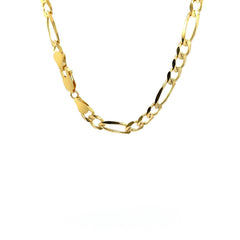 14k Yellow Gold Solid Figaro Chain (6.00 mm) - Sable Gold