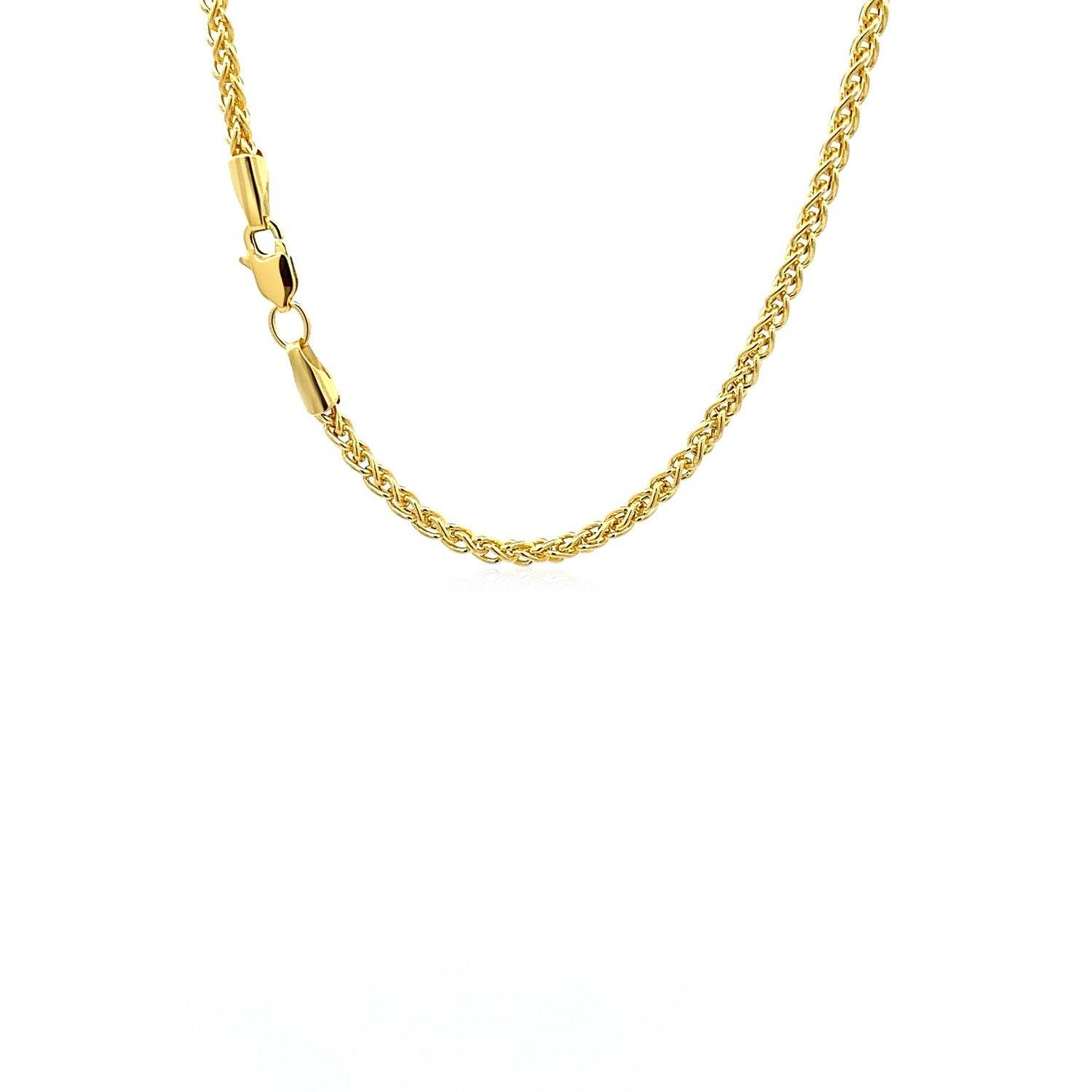 14k Yellow Gold Light Weight Wheat Chain (2.40 mm) - Sable Gold