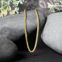 14k Yellow Gold Light Weight Wheat Chain (2.40 mm) - Sable Gold