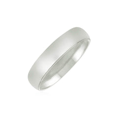 14k White Gold Comfort Fit Wedding Band(5.00 mm) - Sable Gold