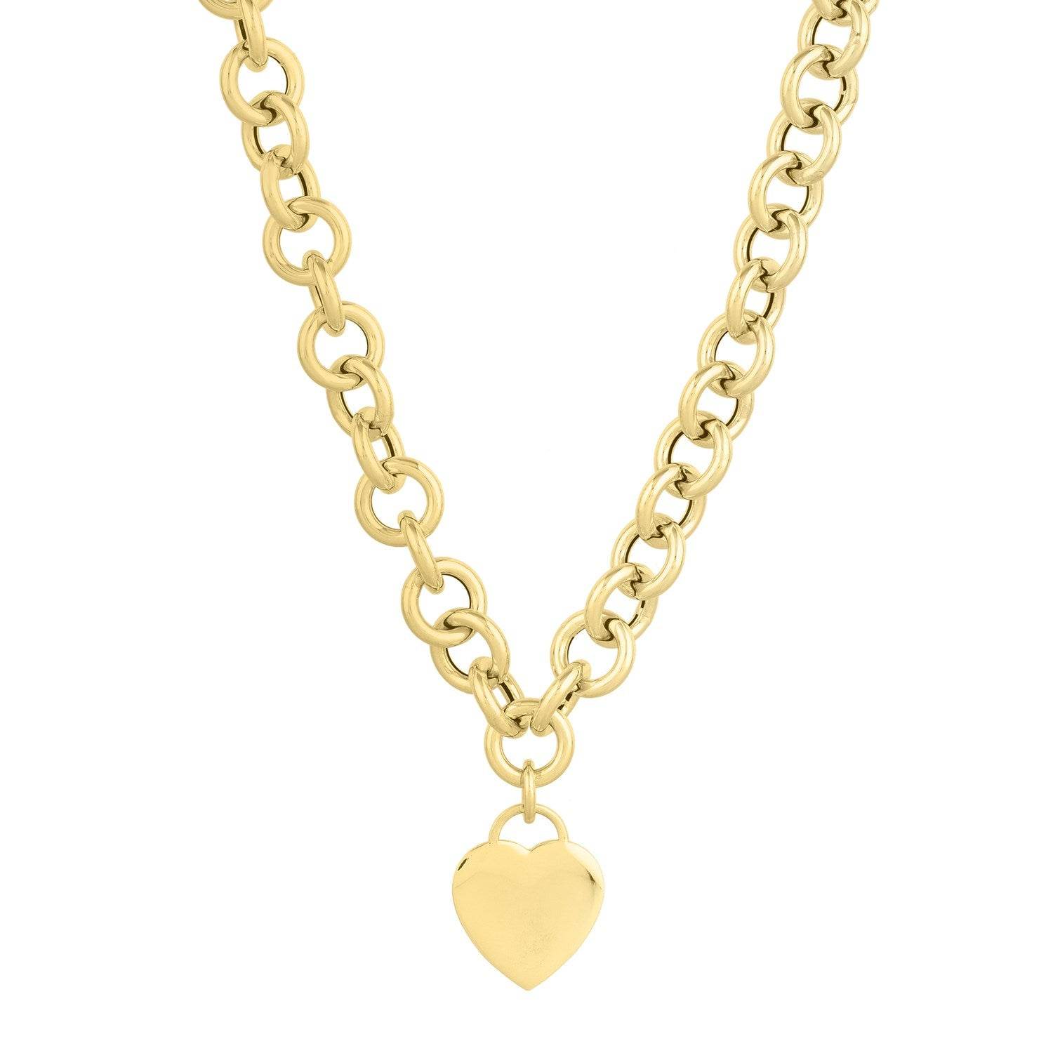 14k Yellow Gold Rolo Link Necklace (11.40 mm) - Sable Gold