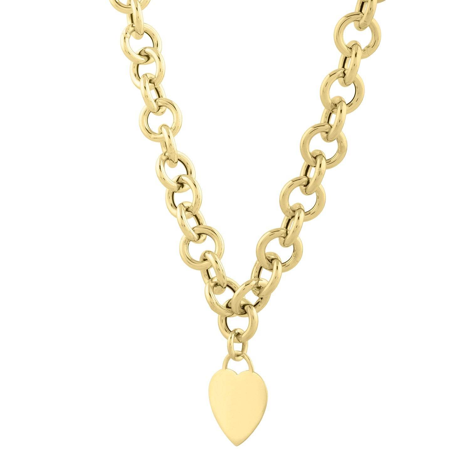 14k Yellow Gold Rolo Link Necklace (11.40 mm) - Sable Gold