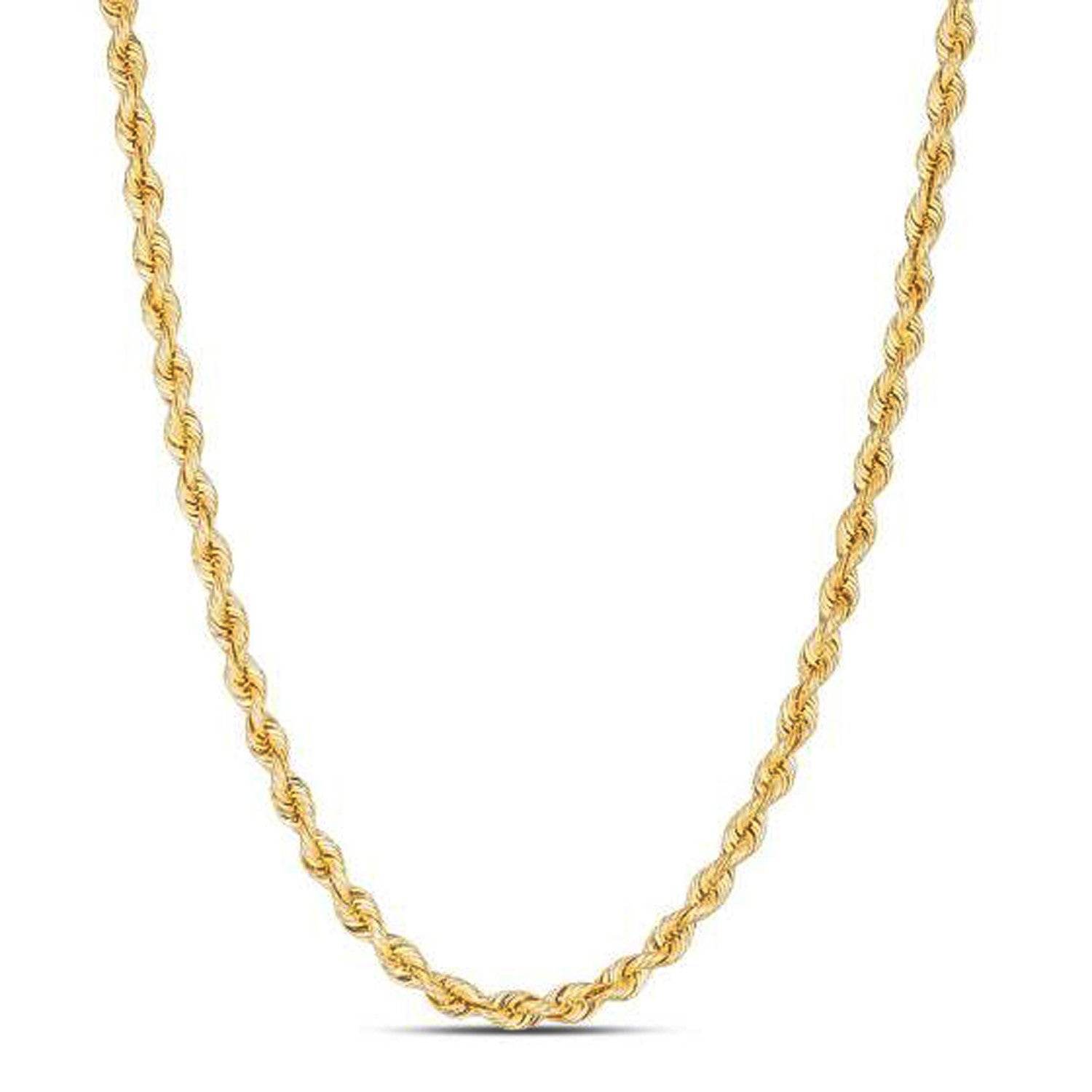 14k Yellow Gold Light Rope Chain (3.7 mm) - Sable Gold