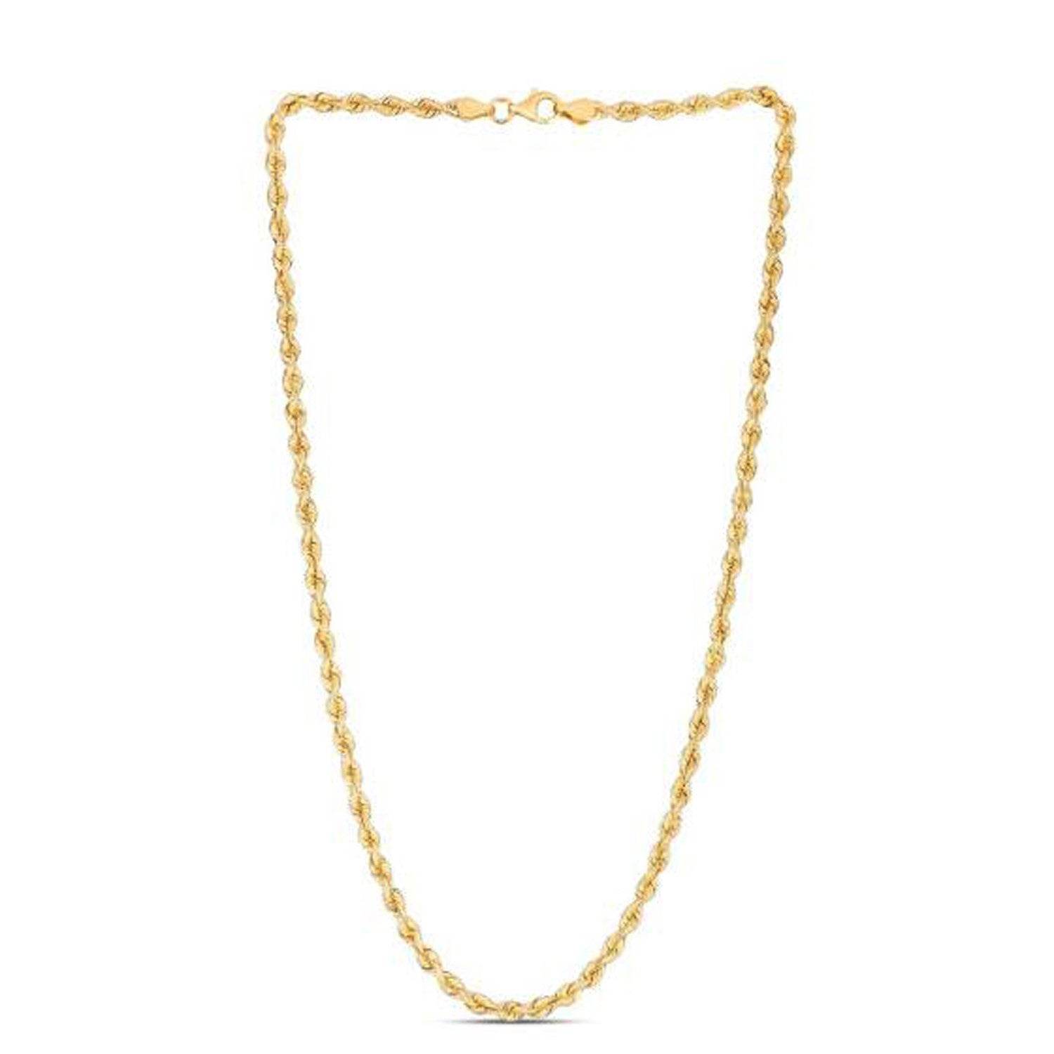 14k Yellow Gold Light Rope Chain (3.7 mm) - Sable Gold