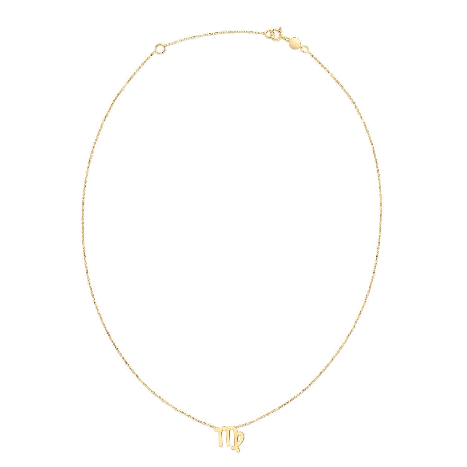 14K Yellow Gold Virgo Necklace - Sable Gold