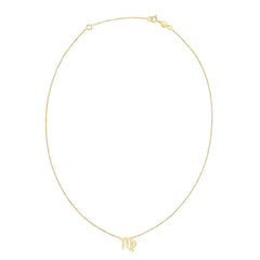 14K Yellow Gold Virgo Necklace - Sable Gold