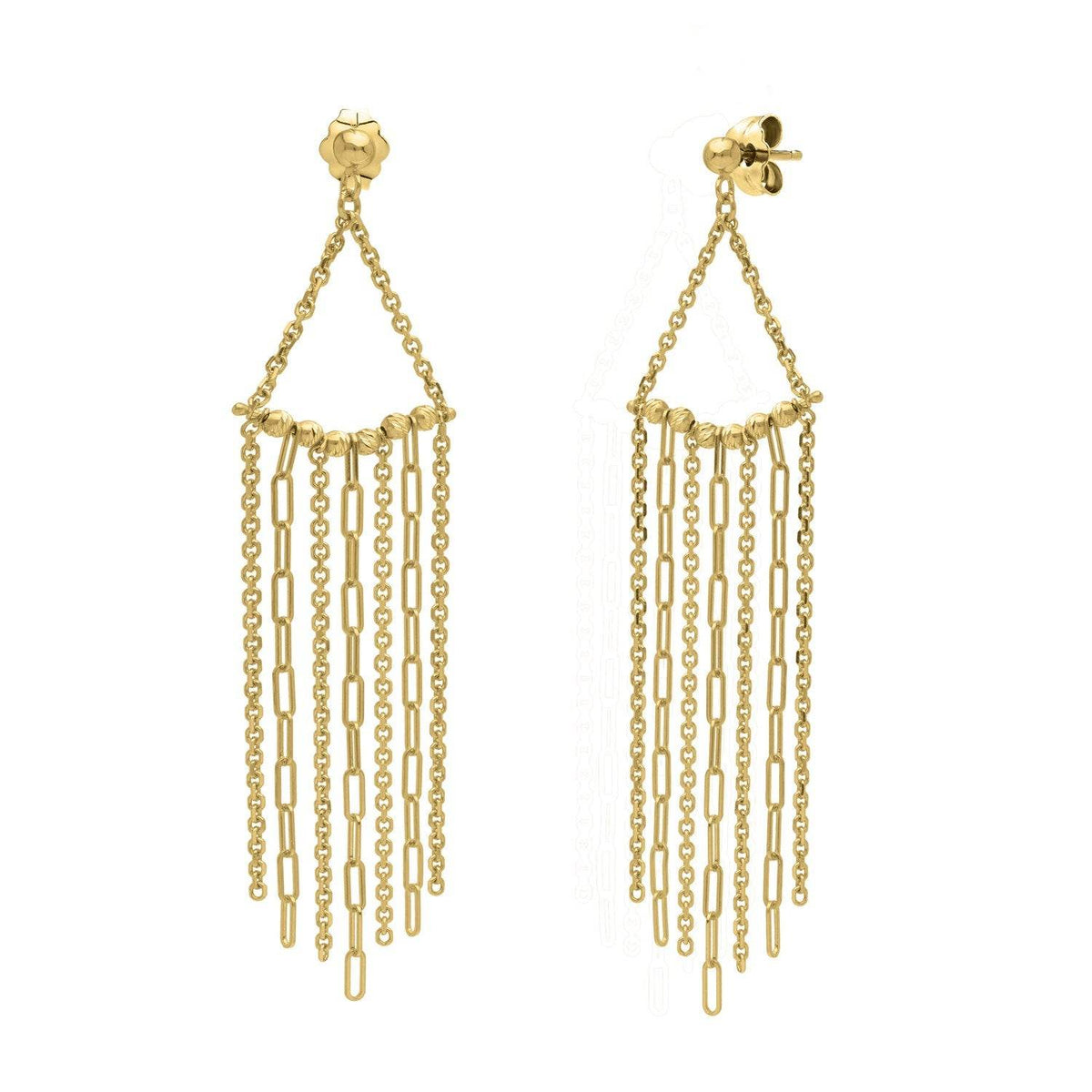 Fringe Earrings in 14K Yellow Gold - Sable Gold