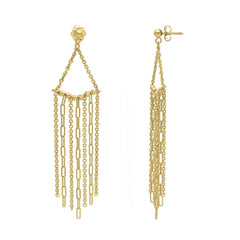 Fringe Earrings in 14K Yellow Gold - Sable Gold