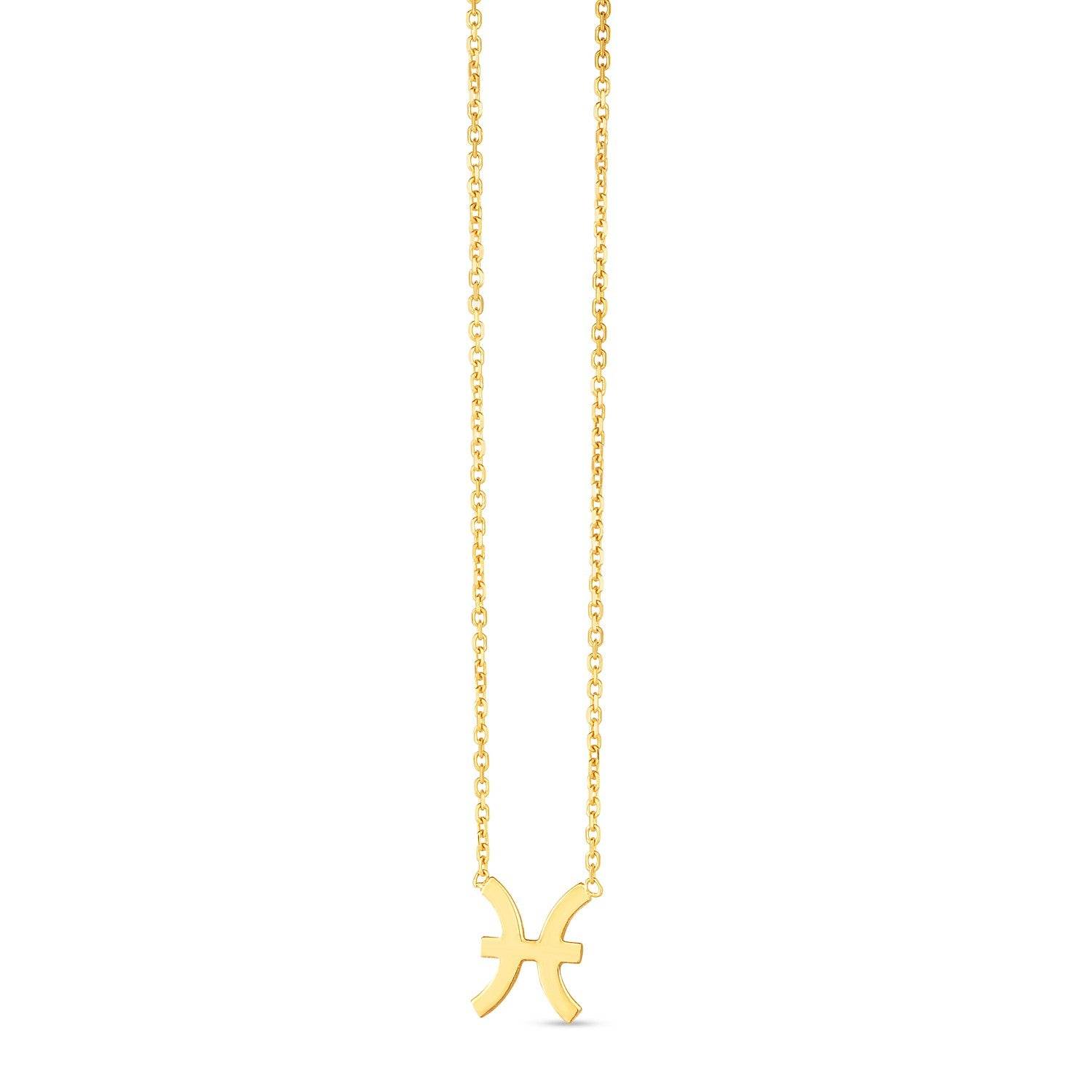 14K Yellow Gold Pisces Necklace - Sable Gold