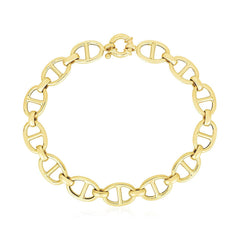 14k Yellow Gold High Polish Mariner Link Bracelet (8.80 mm) - Sable Gold