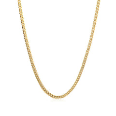 14k Yellow Gold Classic Solid Miami Cuban Chain (3.20 mm) - Sable Gold