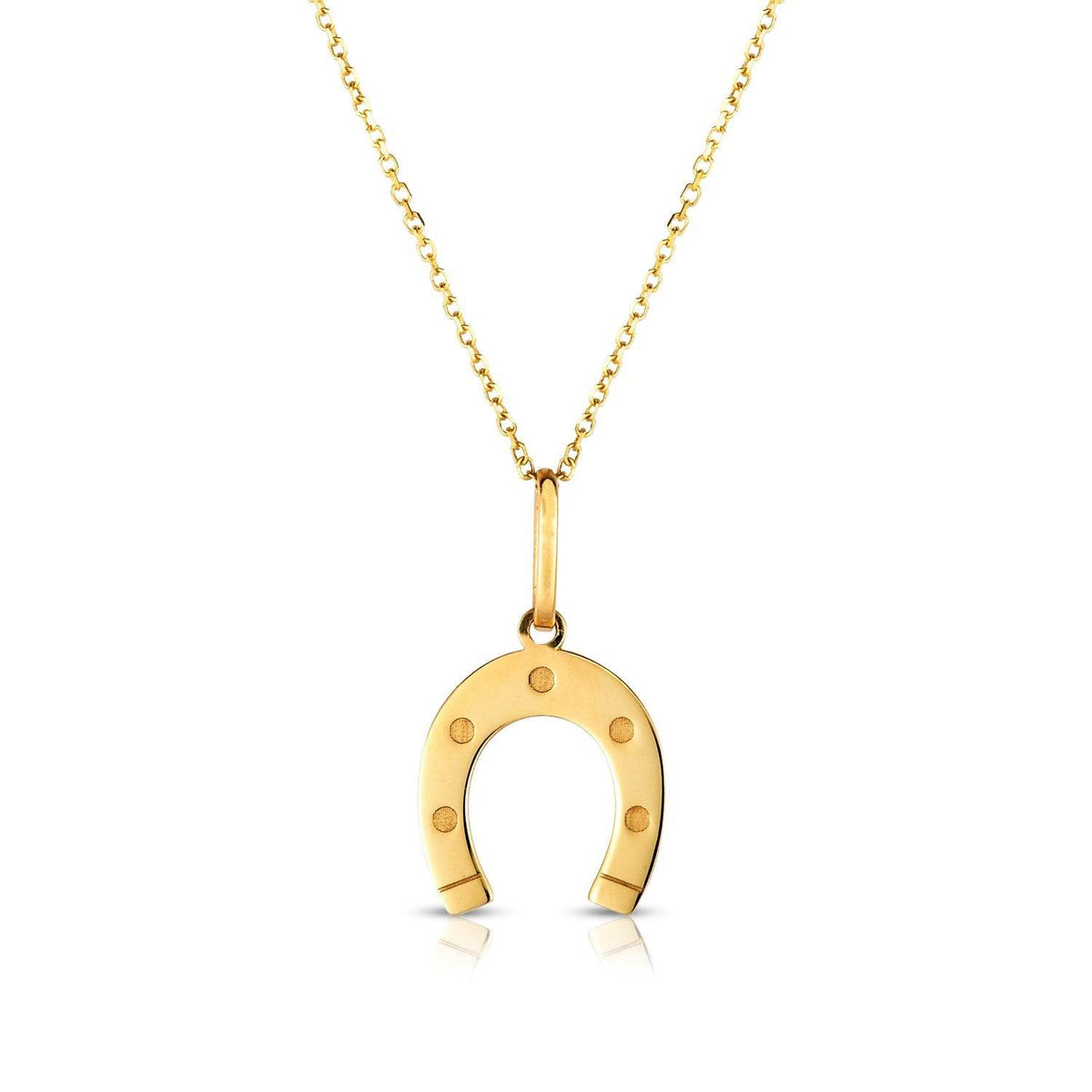 Horseshoe Necklace in 14K Yellow Gold - Sable Gold