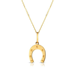 Horseshoe Necklace in 14K Yellow Gold - Sable Gold