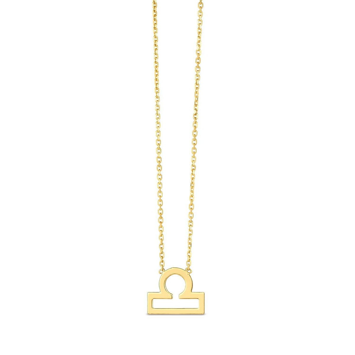 14K Yellow Gold Libra Necklace - Sable Gold