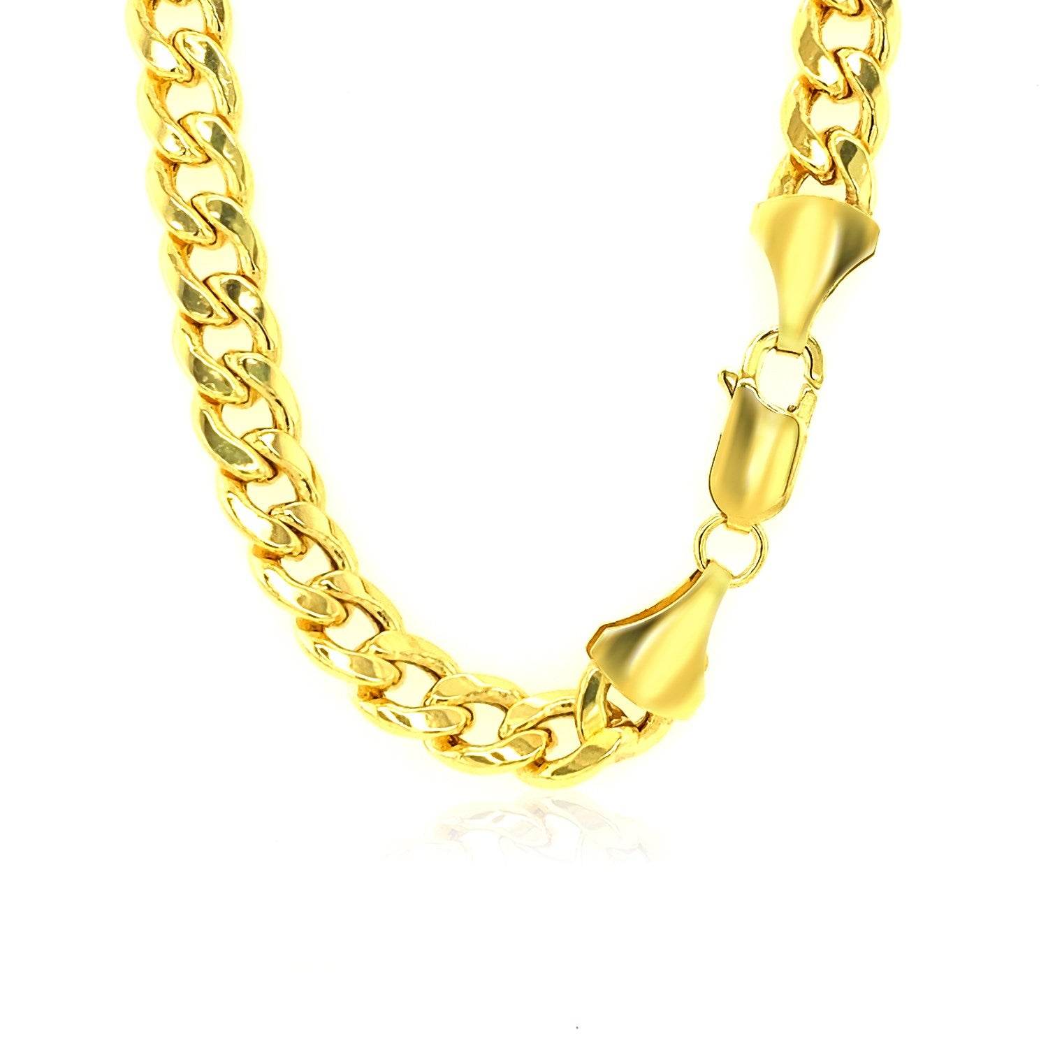 10k Yellow Gold Light Miami Cuban Chain (7.00 mm) - Sable Gold