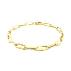 14K Yellow Gold Bold Paperclip Chain Bracelet (4.20 mm) - Sable Gold