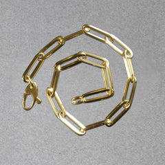 14K Yellow Gold Bold Paperclip Chain Bracelet (4.20 mm) - Sable Gold