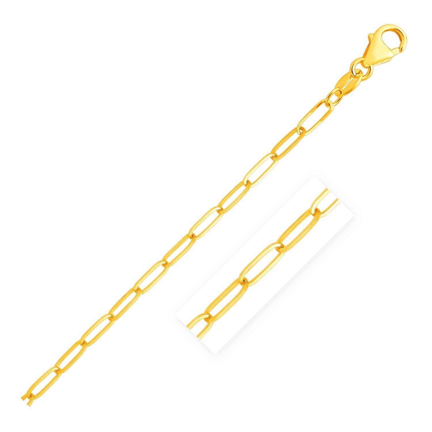 14K Yellow Gold Paperclip Chain (4.0 mm) - Sable Gold