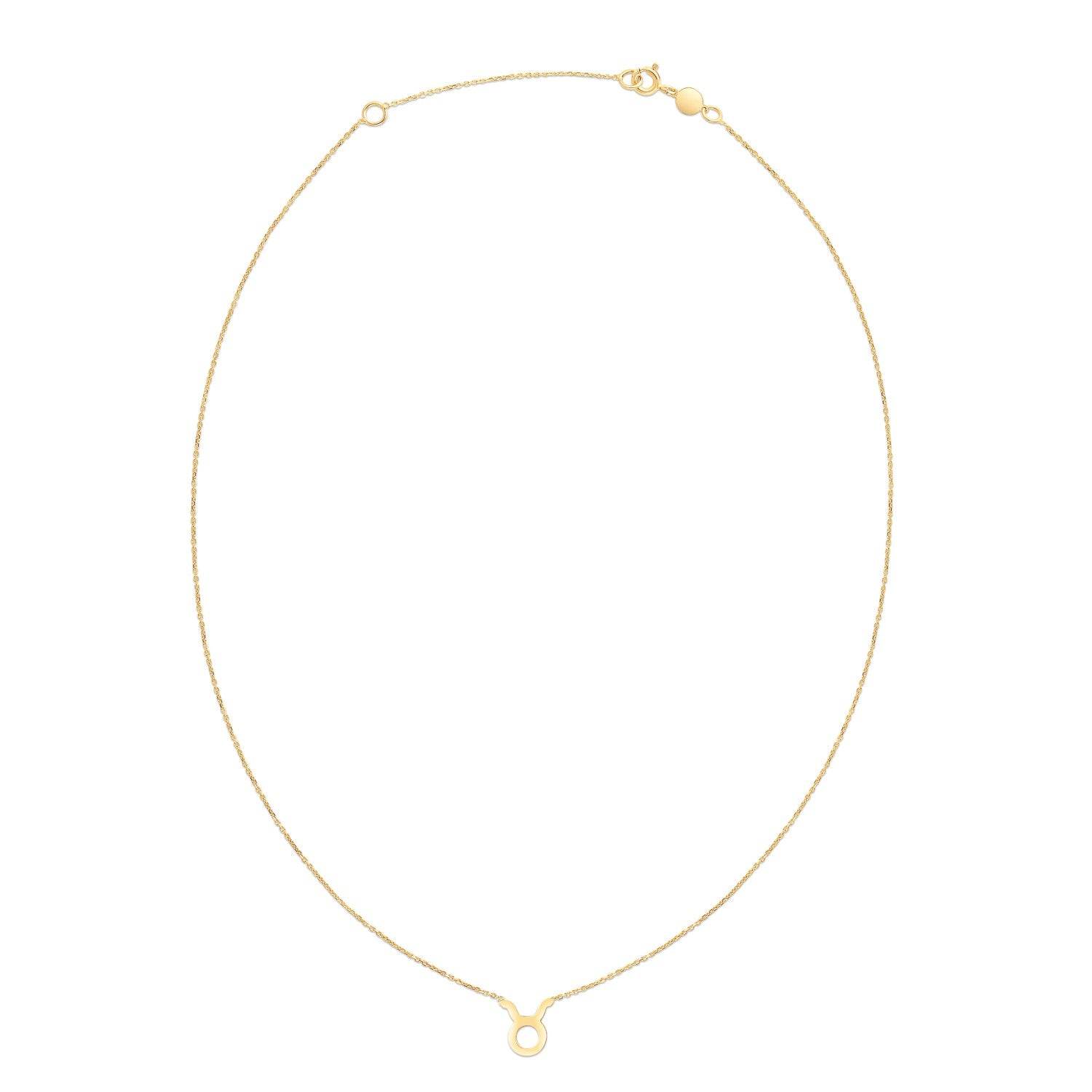 14K Yellow Gold Taurus Necklace - Sable Gold