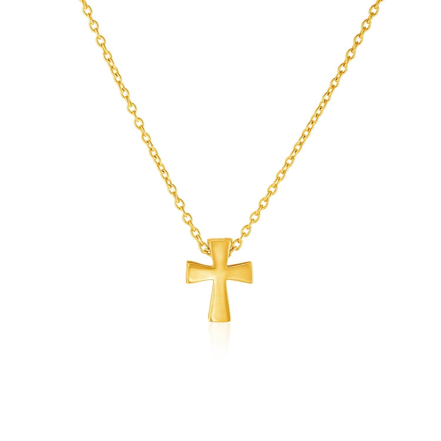 14k Yellow Gold with Cross Pendant - Sable Gold