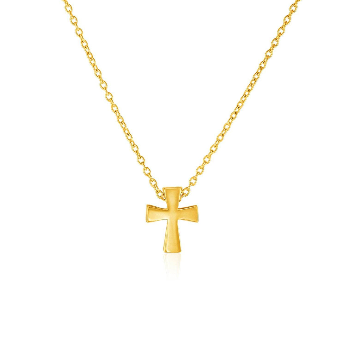 14k Yellow Gold with Cross Pendant - Sable Gold