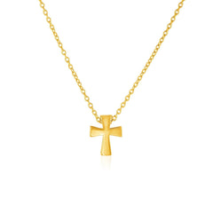 14k Yellow Gold with Cross Pendant - Sable Gold